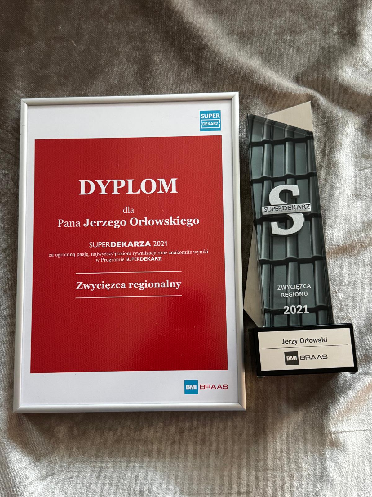 Certyfikat i dyplom Jerzego Orłowskiego - dokument 19